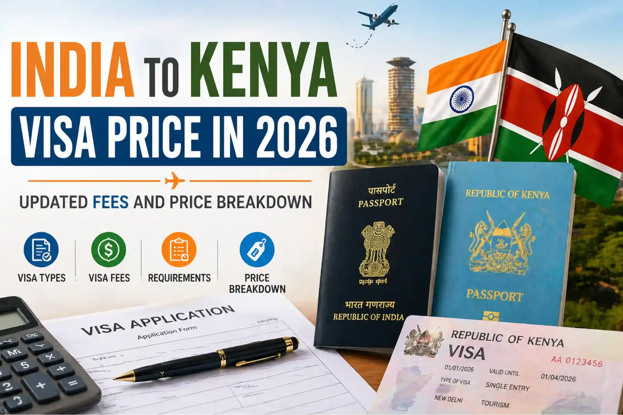 India to Kenya Visa Price in 2026: Updated Fees and Price Breakdown