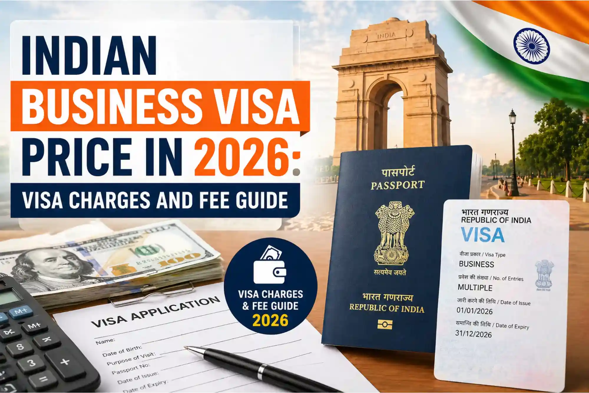 Indian Business Visa Price in 2026 Visa Charges and Fee Guide
