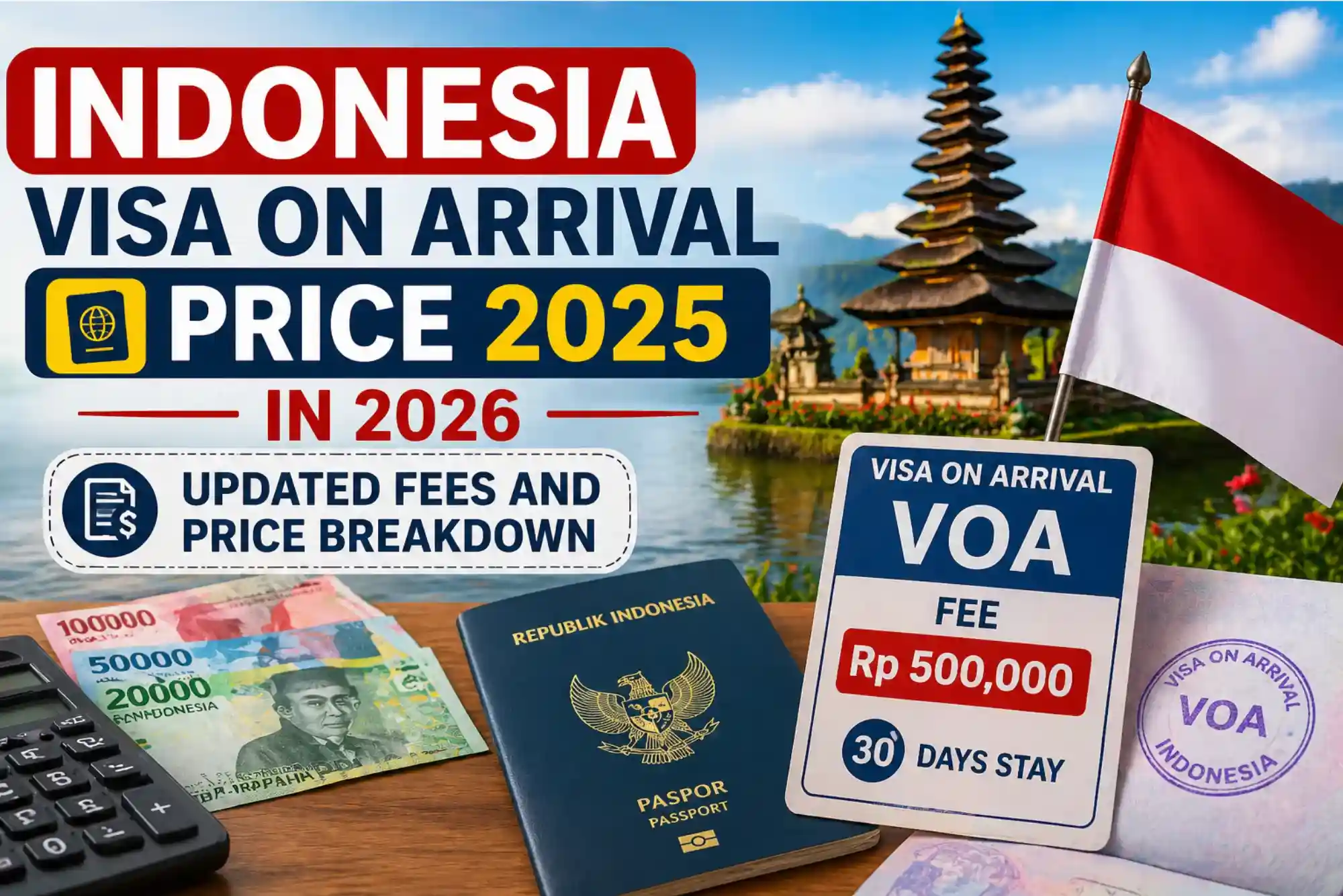 Indonesia Visa on Arrival Price 2025 in 2026 Updated Fees and Price Breakdown